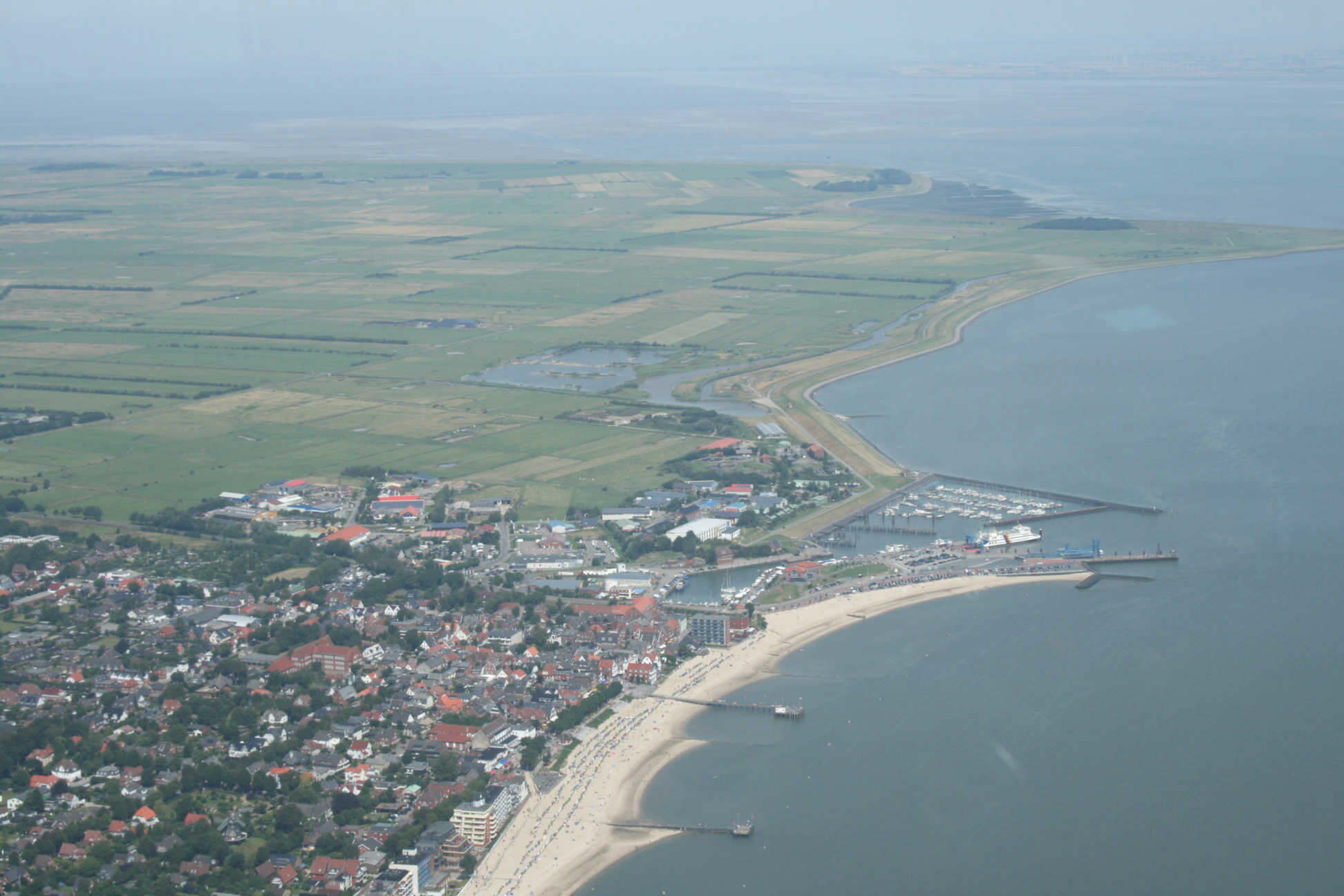 Abflug - Blick auf Wyk auf Fhr-Hafen